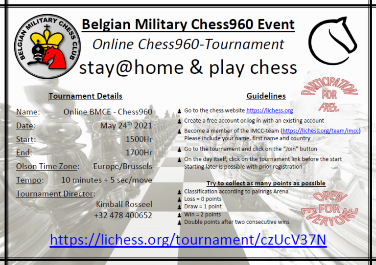 Online BMCE Chess960 Tournament